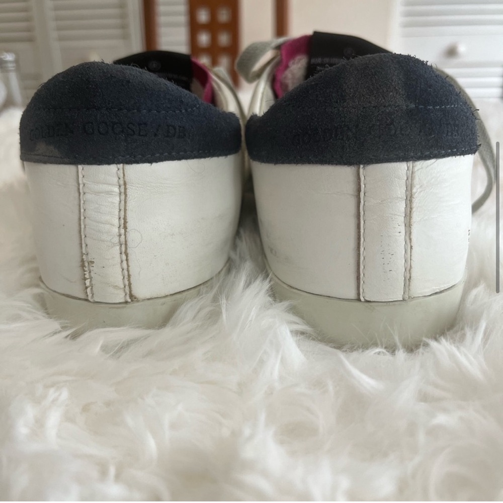 Golden Goose White and Pink Athletic Shoes size 8 - Picture 4 of 7